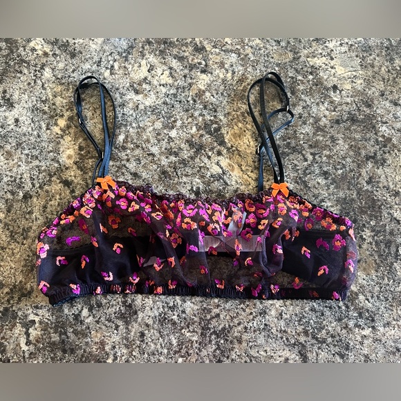 Savage X Fenty Sunset Leopard Bralette - Picture 1 of 7